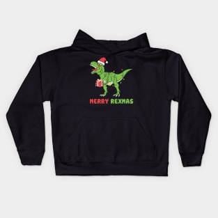 Merry Rexmas Kids Hoodie